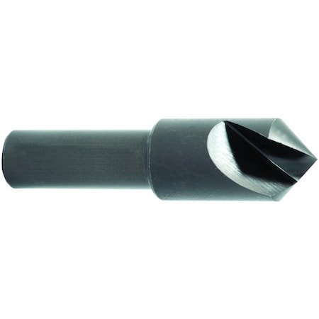 Countersink, Series 1752, 58 Body Dia, 214 Overall Length, Round Shank, 12 Shank Dia, 1 Flut